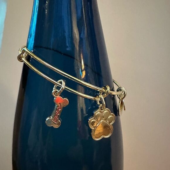 Alex & Ani silver “puppy love” expandable bracelet - Picture 2 of 4